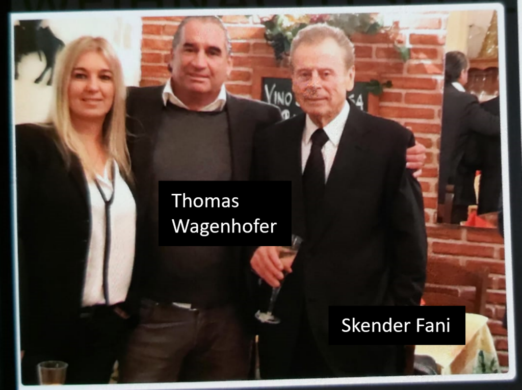 Thomas Wagenhofer mit Skender Fani